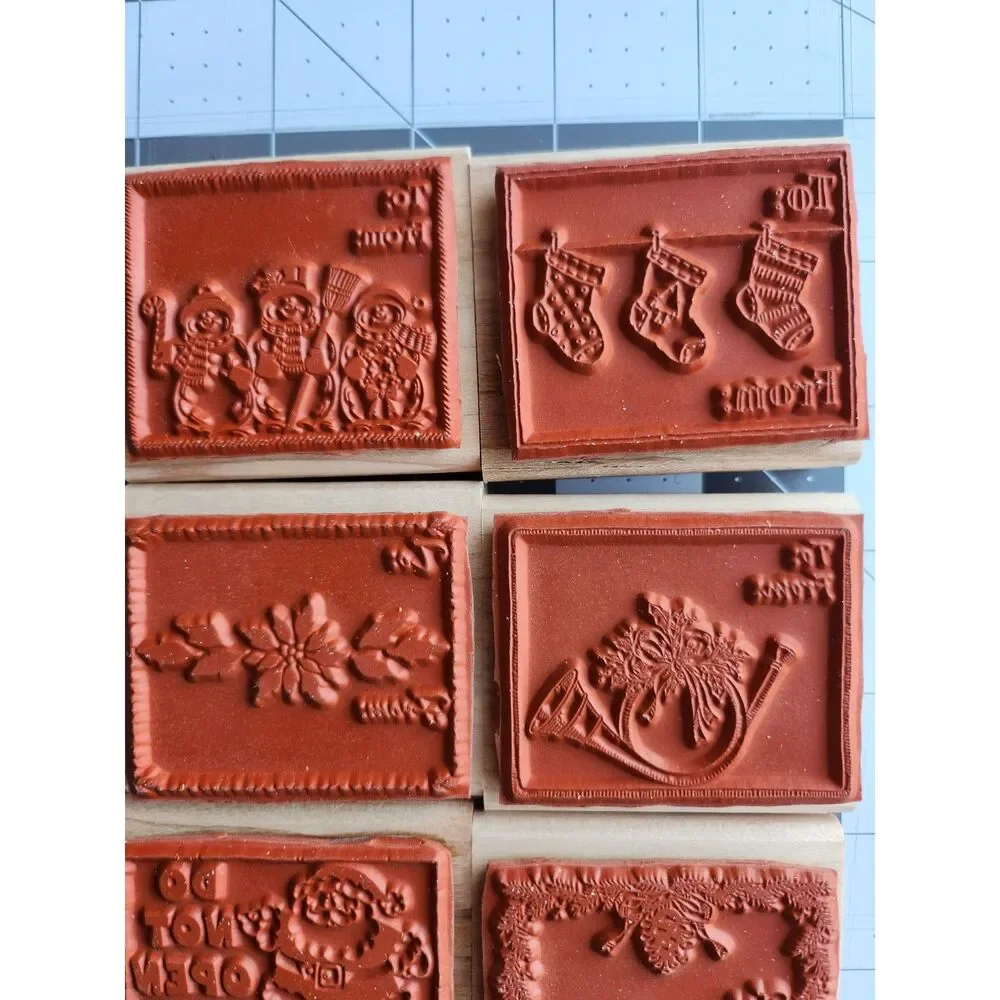 INVENTORY REDUCTION SALE. 8 Christmas Theme, To & From, Stampin' Up 1998 B3